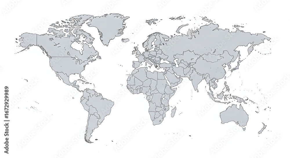 Fototapeta premium World map made of dots on a white background