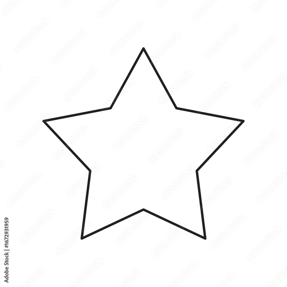 Obraz premium Simple Star Outline