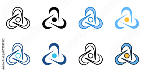Atom icon set multiple style collection 
