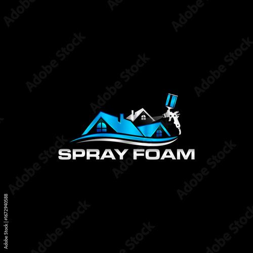 spray foam logo design