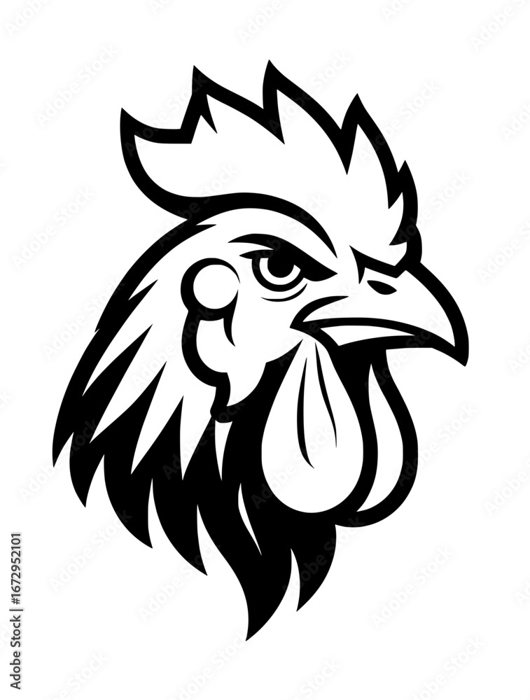 Obraz premium head of a Rooster