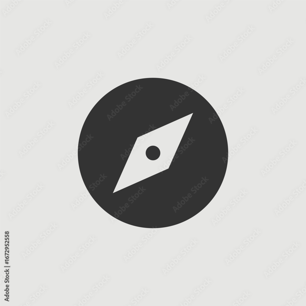 Obraz premium Vector Simple Isolated Compass Icon