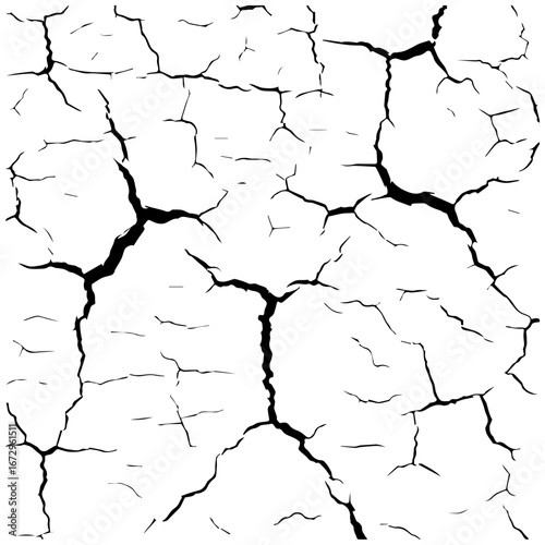 Cracked earth texture adds dramatic visual impact to any design project