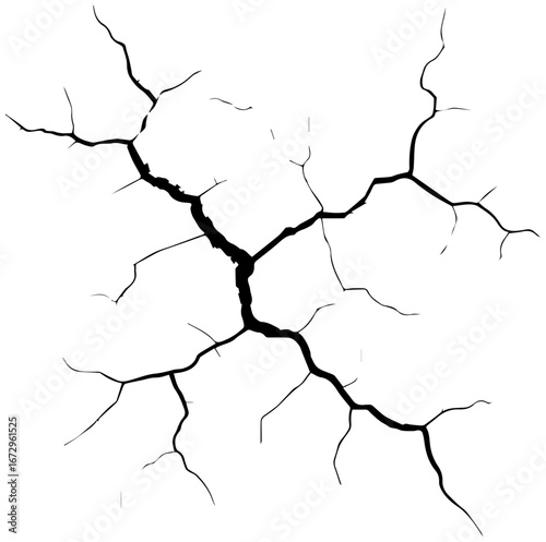Dynamic cracked surface texture adds dramatic effect to designs