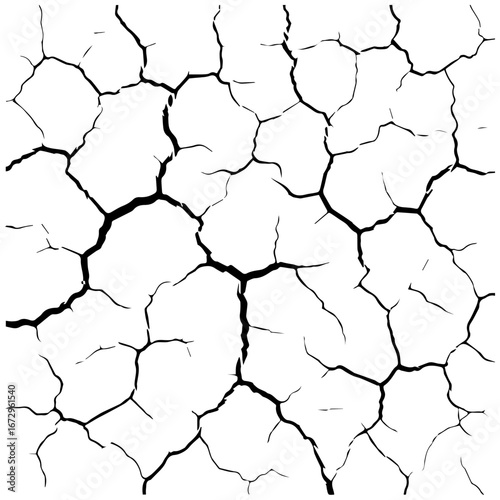 Dry cracked earth texture background, drought impact, natural pattern detail