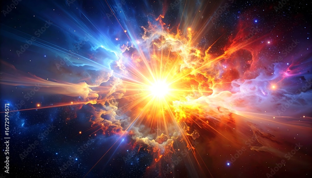 Obraz premium Cosmic explosion in space (2)