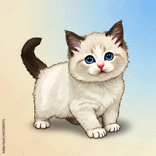 A delightful cat vector that highlights the fun, joyful, and curious personality of one of the world’s most beloved animals.