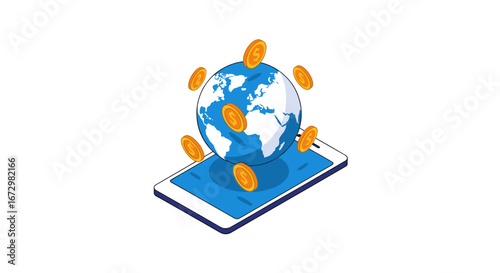 Global financial success with digital currency and mobile transactions