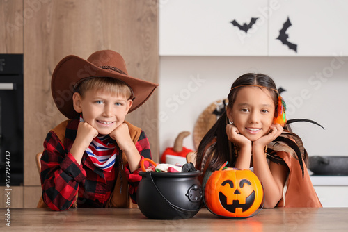 Little children dressed for...