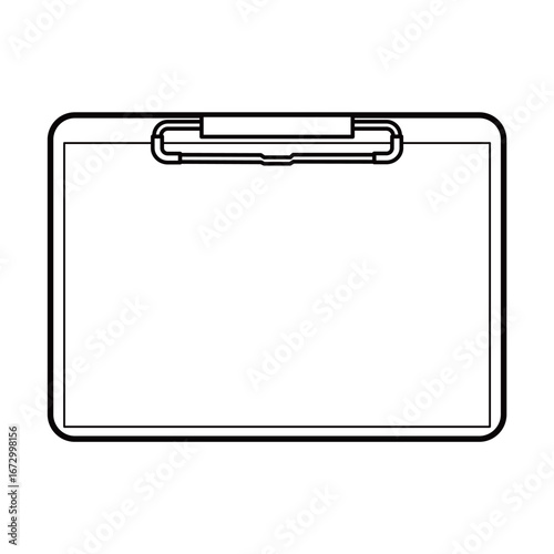 クリップボードとメモ用紙のイラスト