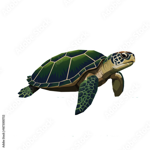 This artwork highlights the innocence and cuteness of turtles, spreading positivity and joy wherever it appears.