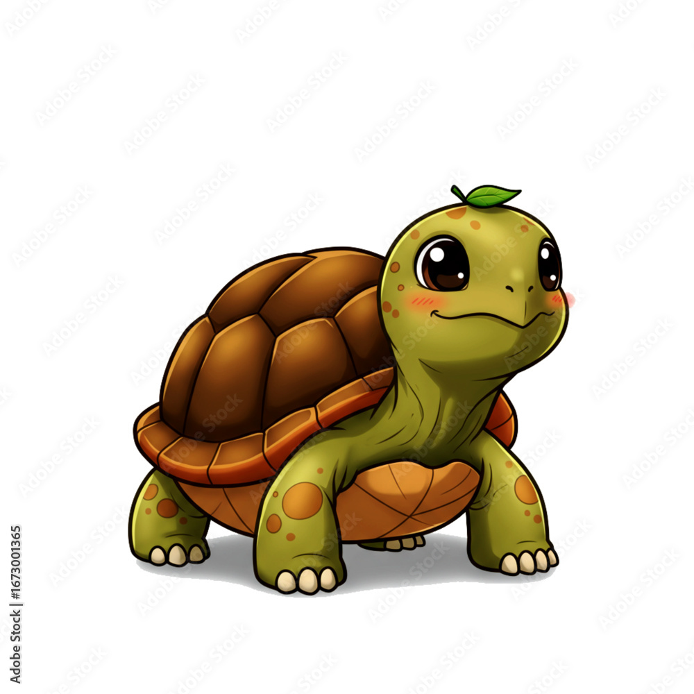 Obraz premium This vector highlights the adorable charm of turtles, making it a perfect piece for joyful and friendly themes.