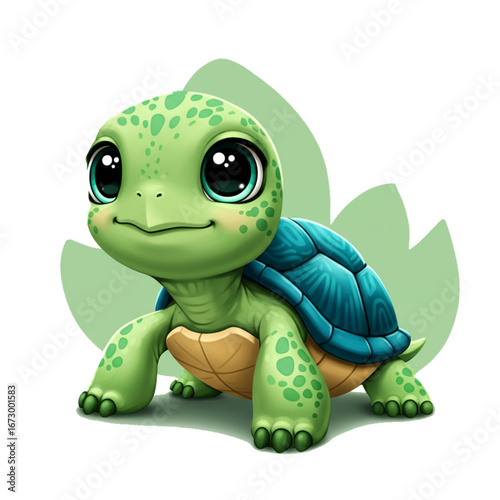 This vector highlights the innocence of turtles, showing their unique charm and delightful presence.