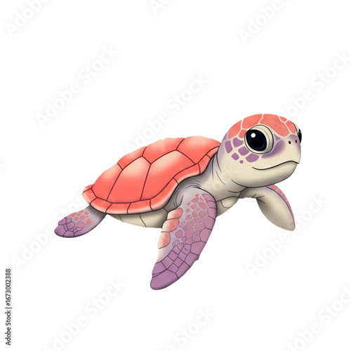 This adorable turtle vector represents balance and harmony, showing how simple creatures can bring calm and comfort.