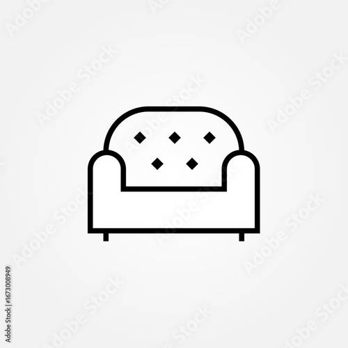sofa icon symbol illustration vector eps10 logo template design pattern seamless bright minimal design flat design realistic style simple design modern design