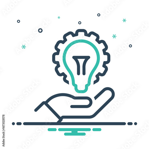 Mix icon for innovation solutions