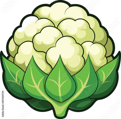 Cauliflower  Image With White Background