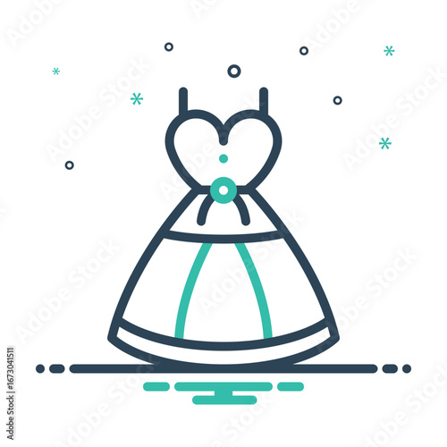Mix icon for dress;