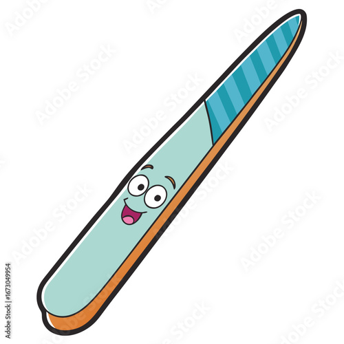 Adorable Cartoon Nail File With Happy Face nail care manicure