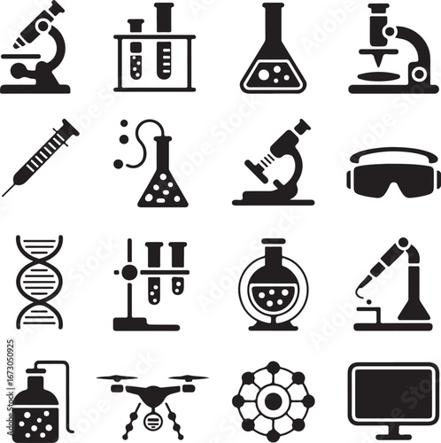 science and chemistry icons