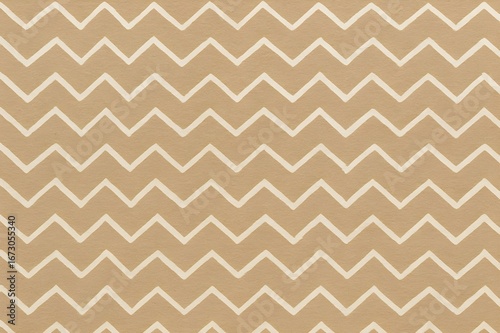Seamless Beige Zigzag Pattern – Neutral Geometric Background for Wrapping and Textile Design