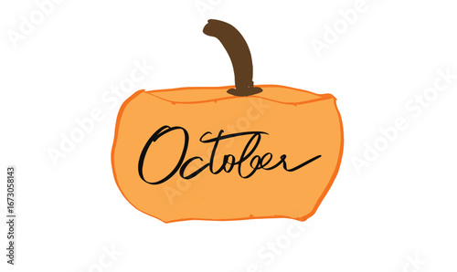 October month pumpkin character costume icon cartoon october month autumn happy halloween day thanksgiving orange color jack o lantern vegetable harvest november october pumpkin fruit holiday horror