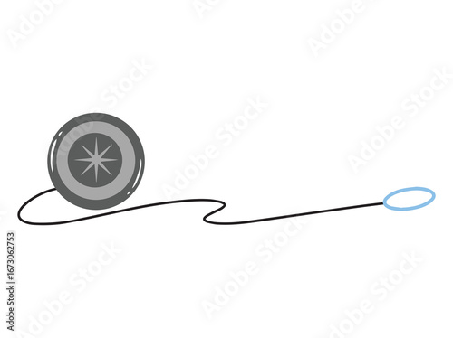Yo Yo Children Sport Toy Illustration
