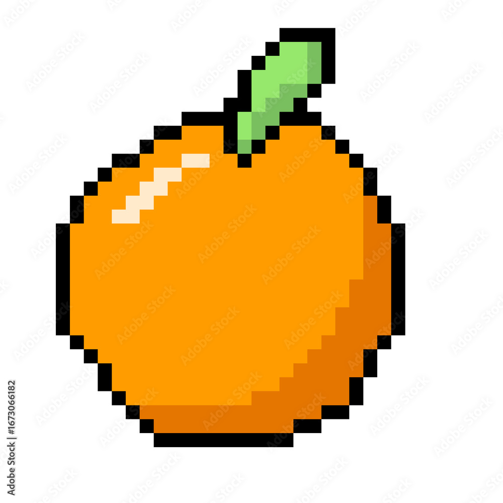 Obraz premium 픽셀 오렌지
