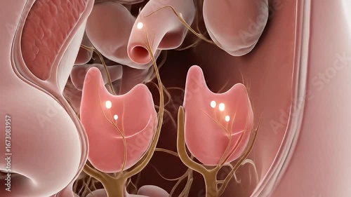 Nasal Cavity Anatomy Animation Showing Olfactory Bulb and Sinuses