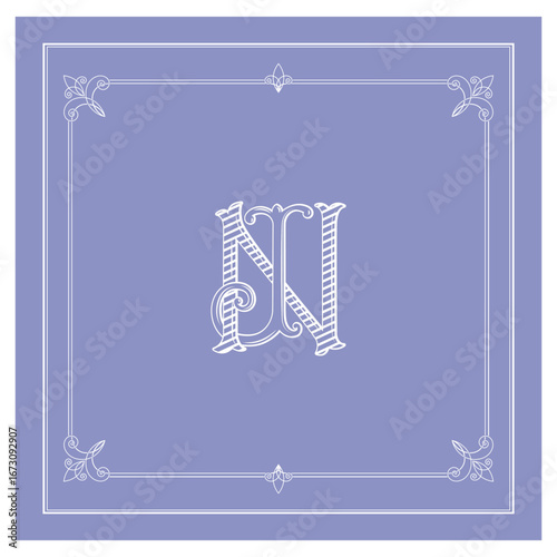 JN, NJ, logo JN, Letter JN,  Monogram JN,Wedding Monogram, Wedding Logo, Logo Design , Monogram Vintage