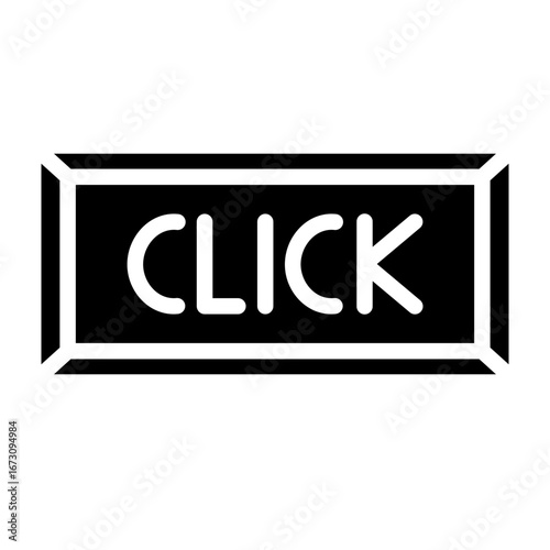 Clickbait Headline Symbol Vector Glyph Icon Design