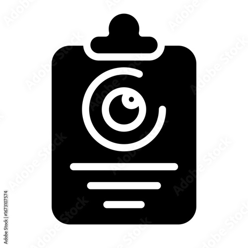 Vision Board Vector Glyph Icon Design