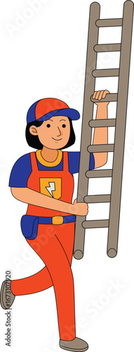 woman electrician profession