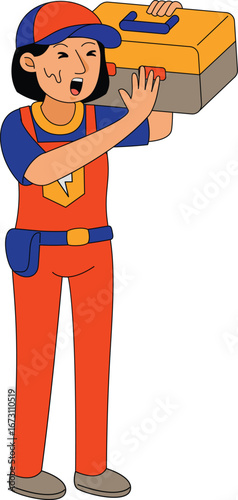 woman electrician profession