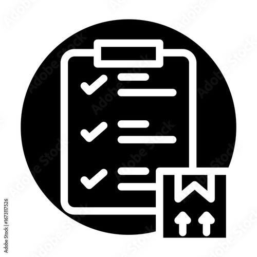 Ship Manifest Vector Glyph Icon Design