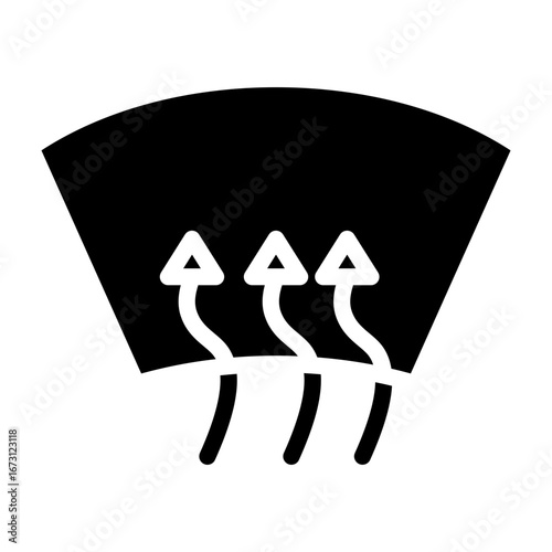 Car Defrost Vector Glyph Icon Design