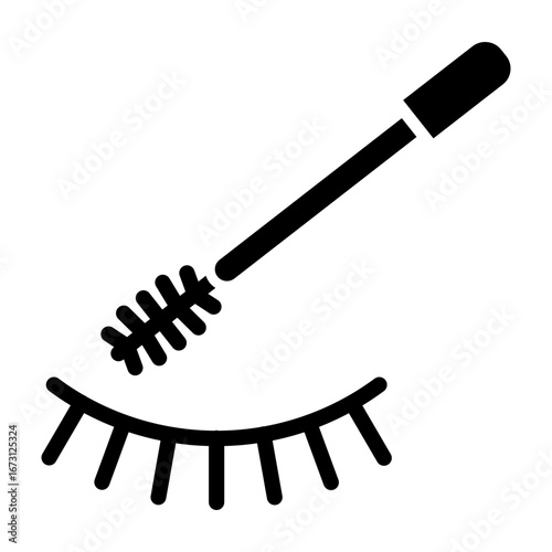 Mascara Vector Glyph Icon Design