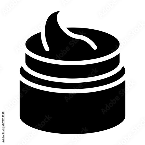 Face Cream Vector Glyph Icon Design