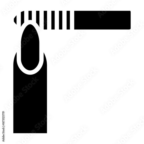 Manicurist Vector Glyph Icon Design