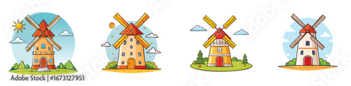 millhouse vector pack in contemporary style with balanced composition.