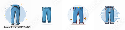 jeans vector pack in contemporary style with balanced composition.