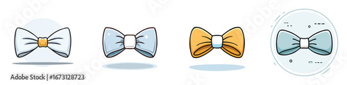 bow tie vector pack in contemporary style with balanced composition.