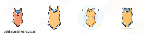 bodysuit vector pack in contemporary style with balanced composition.