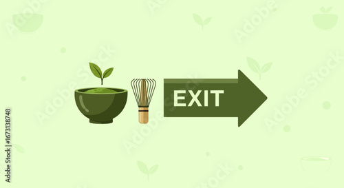 Matcha Route: An Innovative Visual Metaphor Guiding Away From Culinary Temptation