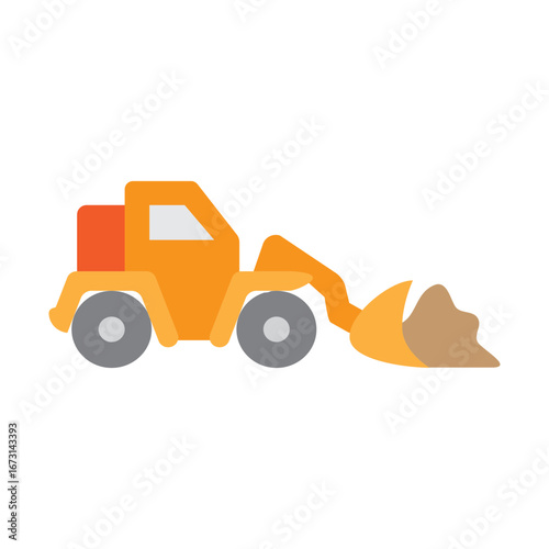 Land Clearing Vector Flat Icon Design