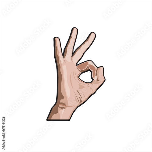 okay indicating on the hand like this