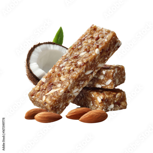 Delicious Almond and Coconut Granola Bars - Healthy Snack Food