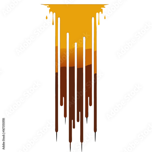 Dripping Ink Splatter Vector