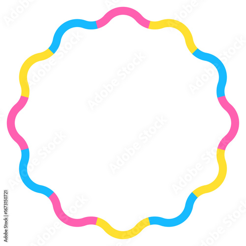 ポップなフレーム、枠、デコレーション素材