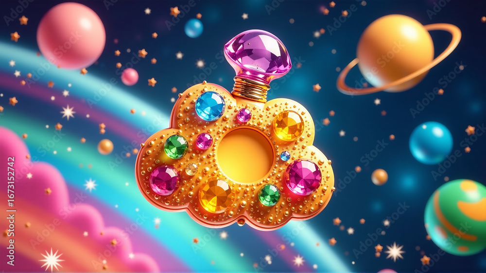 Fototapeta premium Whimsical Cosmic Scent